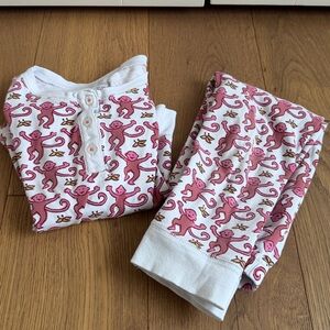 Roller Rabbit Pink Monkey Pattern pajamas